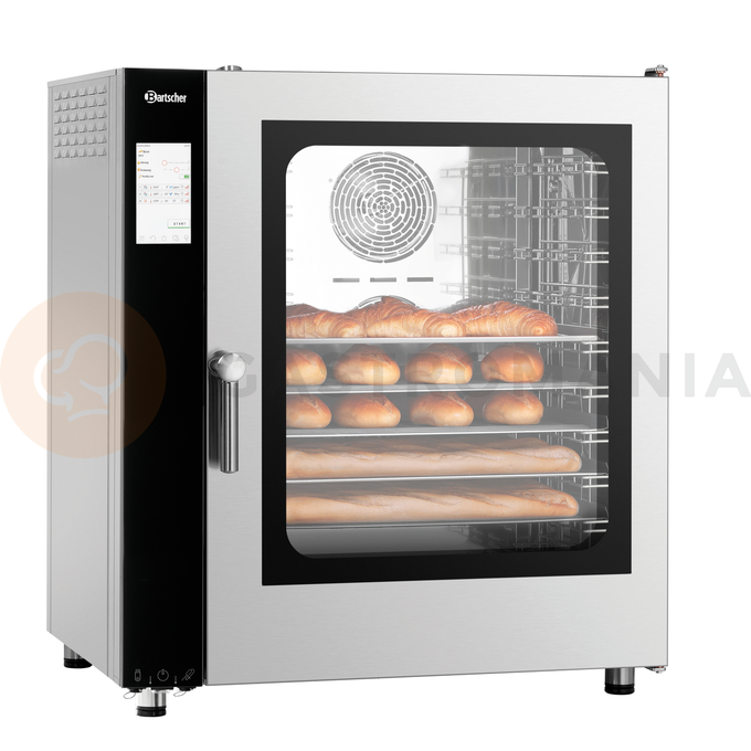Piec konwekcyjno-parowy 10x GN1/1, sterowanie elektroniczne, system czyszczenia, szybsza obróbka termiczna | BARTSCHER, Silversteam2 P-10110DRS