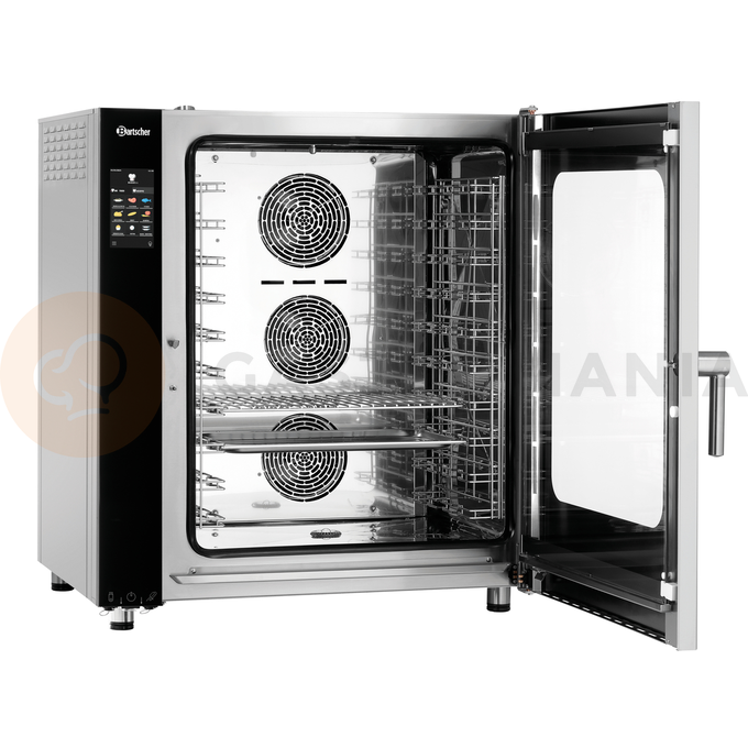 Piec konwekcyjno-parowy 10x GN1/1, sterowanie elektroniczne, system czyszczenia, szybsza obróbka termiczna | BARTSCHER, Silversteam2 P-10110DRS