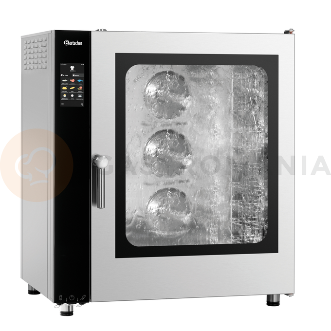 Piec konwekcyjno-parowy 10x GN1/1, sterowanie elektroniczne, system czyszczenia, szybsza obróbka termiczna | BARTSCHER, Silversteam2 P-10110DRS