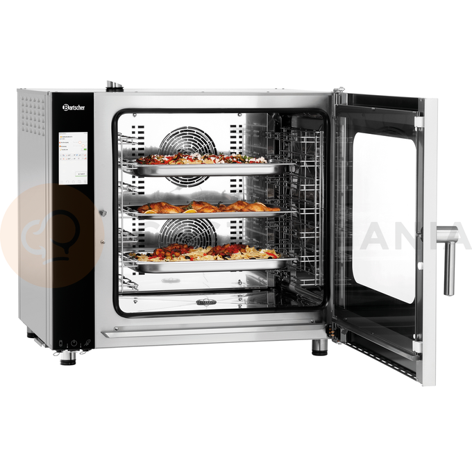 Piec konwekcyjno-parowy 7x GN1/1, sterowanie elektroniczne | BARTSCHER, Silversteam2 7110D