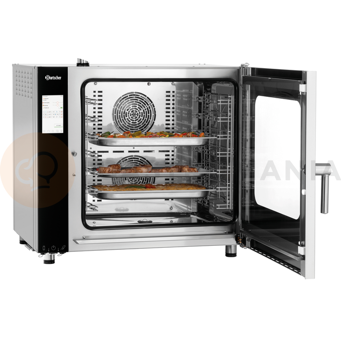 Piec konwekcyjno-parowy 7x GN1/1, sterowanie elektroniczne, system czyszczenia | BARTSCHER, Silversteam2 7110DRS