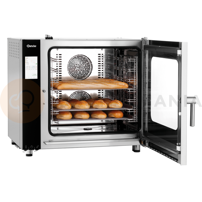 Piec konwekcyjno-parowy 7x GN1/1, sterowanie elektroniczne, system czyszczenia | BARTSCHER, Silversteam2 7110DRS