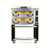 Piec do pizzy dwukomorowy, 8x pizza 40 cm, komory o wymiarach 820x820x210 mm, panel manualny | PIZZA MASTER, PM 822E