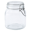 Słoik z klamrą, kwadrat, 1000 ml, kpl. 4 szt. | TOM-GAST, T-1310