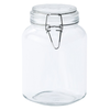 Słoik z klamrą, kwadrat, 1500 ml, kpl. 4 szt. | TOM-GAST, T-1315