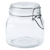 Słoik z klamrą, kwadrat, 750 ml, kpl. 4 szt. | TOM-GAST, T-1375