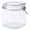 Słoik z klamrą, kwadrat, 750 ml, kpl. 4 szt. | TOM-GAST, T-1375