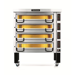 Piec do pizzy czterokomorowy, 24x pizza 40 cm, komory o wymiarach 1230x820x210 mm, panel manualny | PIZZA MASTER, PM 834E