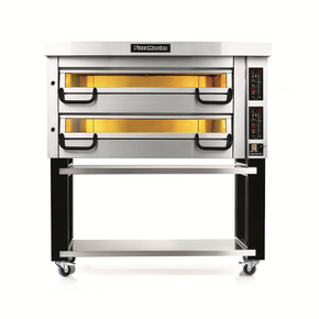 Piec do pizzy dwukomorowy, 12x pizza 45 cm, komory o wymiarach 1380x920x210 mm, panel manualny | PIZZA MASTER, PM 932E
