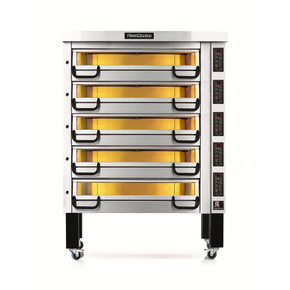 Piec do pizzy pięciokomorowy, 30x pizza 40 cm, komory o wymiarach 1230x820x210 mm, panel manualny | PIZZA MASTER, PM 835E