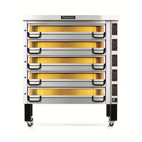 Piec do pizzy pięciokomorowy, 40x pizza 35 cm, komory o wymiarach 1420x710x210 mm, panel manualny | PIZZA MASTER, PM 745E