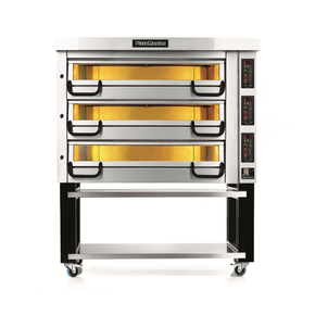 Piec do pizzy trzykomorowy, 18x pizza 40 cm, komory o wymiarach 1230x820x210 mm, panel manualny | PIZZA MASTER, PM 833E