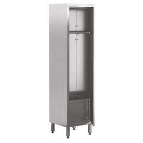 Szafa porządkowa 1-drzwiowa ze zlewem 500x500x2000 mm | ASBER, SCS1-55/20-HD