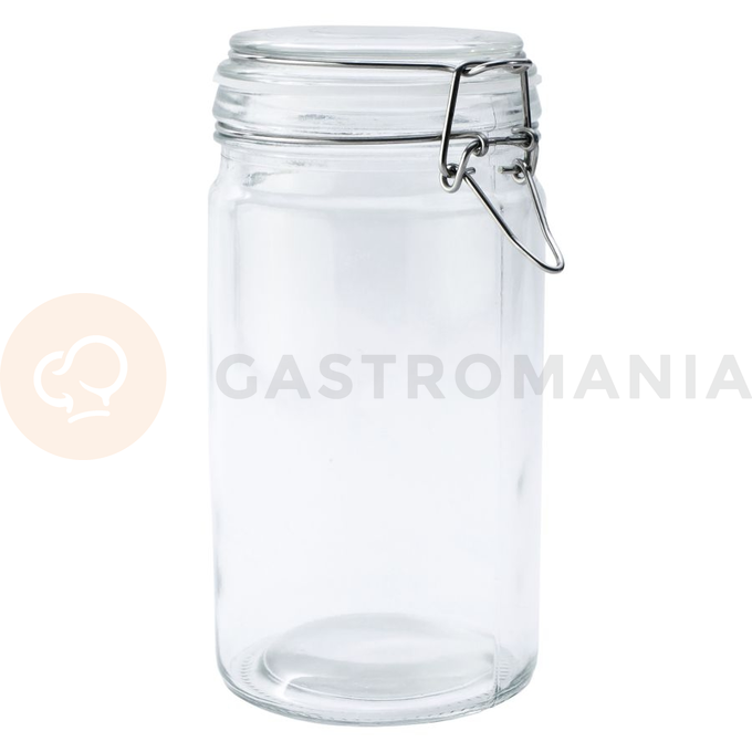 Słoik z klamrą, cylinder, 1000 ml, kpl. 4 szt. | TOM-GAST, T-1110