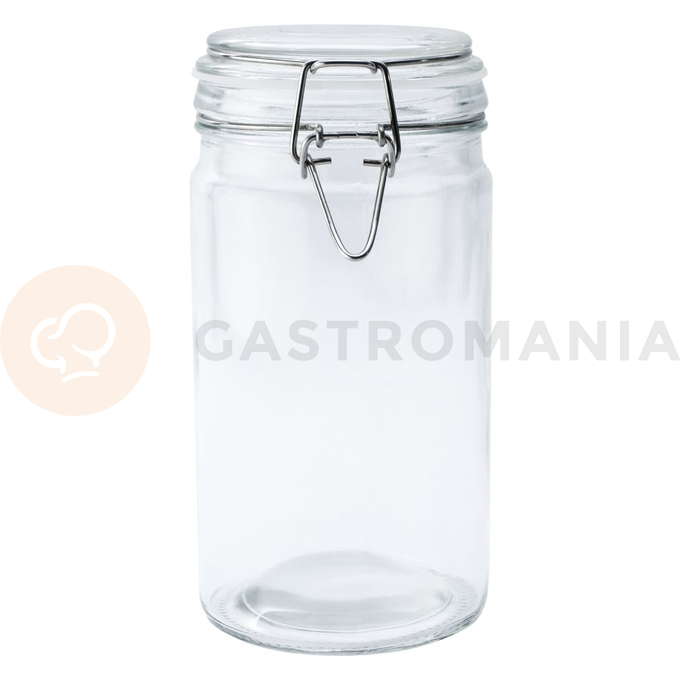 Słoik z klamrą, cylinder, 1000 ml, kpl. 4 szt. | TOM-GAST, T-1110