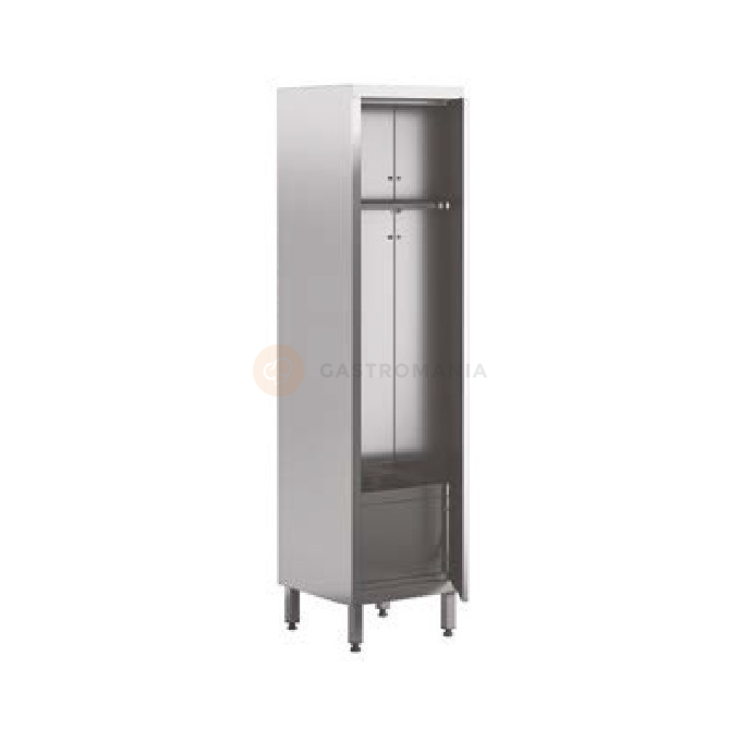 Szafa porządkowa 1-drzwiowa ze zlewem 500x500x2000 mm | ASBER, SCS1-55/20-HD